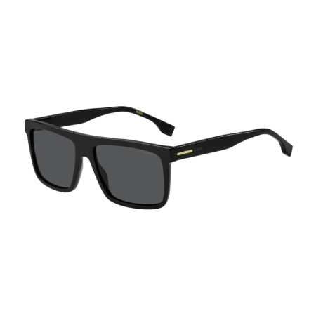 Hugo Boss Men's Designer Square Sunglasses BOSS1440/S807/M9 Grey Polarized Lenses M13975