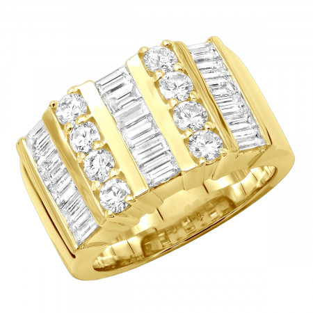 14K Gold Ladies Diamond Ring 2.60ct 011674