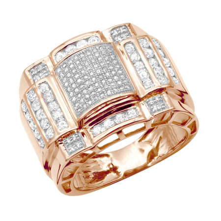 14K Gold Men's Diamond Ring 1.15ct 405887