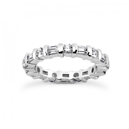 Platinum Diamond Eternity Band 1.26ct 012874