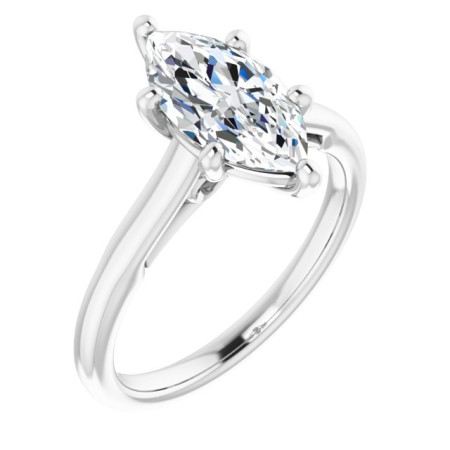 Juniper Lab Grown Diamond Ring | 2 Carat Marquise Diamond Solitaire Engagement Ring ST091DLM