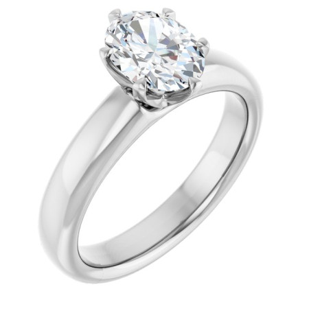 Kendall 1 Carat Oval Diamond Solitaire Engagement Ring ST255DNO