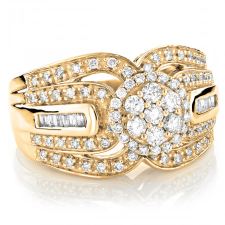 Ladies 14K Gold Pre-Set Diamond Engagement Ring 1.22ct 405566