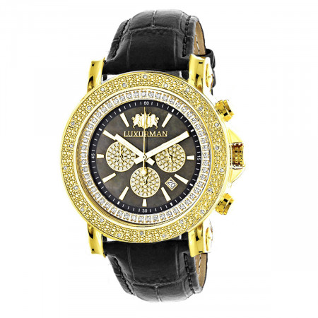 Large Luxurman Men's Watch with Diamonds 0... 968030