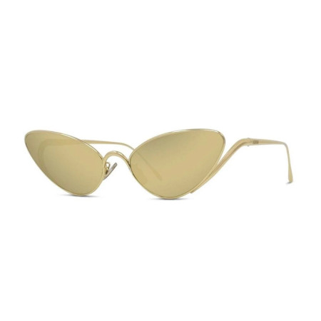 Loewe Women's Designer Cat Eye RX-Sunglasses LW40179U30G Yellow Gold Mirror Lenses M15143