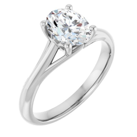 Mabel 1 Carat Oval Diamond Solitaire Engagement Ring ST226DNO