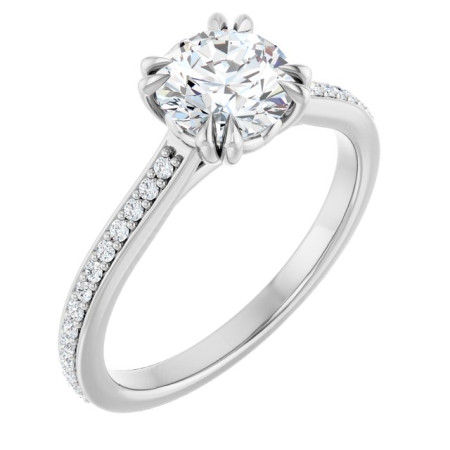 Mariana 1 Carat Round Diamond Solitaire Engagement Ring ST191DNR