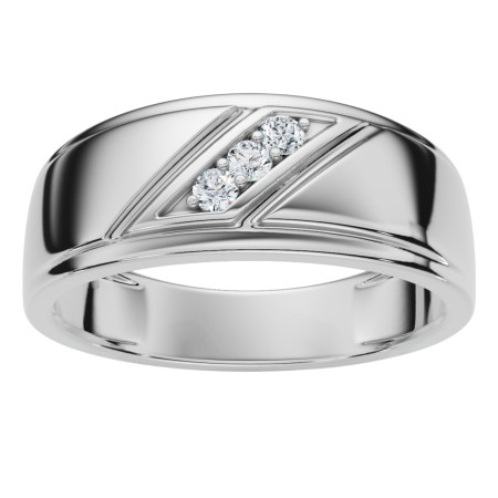 Men's 10K or 14K Gold Lab Grown Round Diamond Wedding Ring l 0.6ct l G, VS HD3390