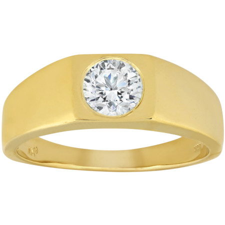 Men's 10K or 14K Yellow Gold Diamond Wedding Ring l 1ct l G-H  HD3512