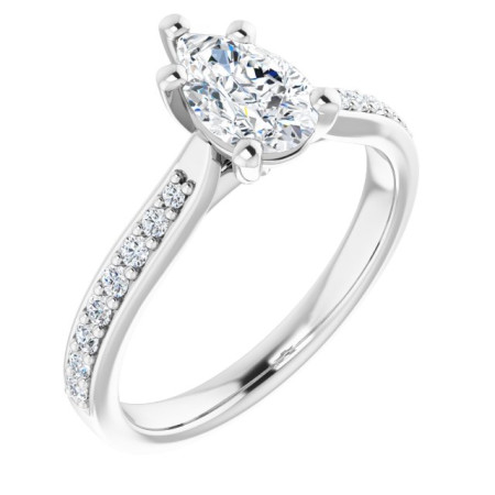 Mia 1 Carat Pear Diamond Solitaire Engagement Ring ST073DNP