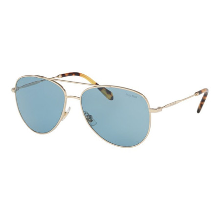 Miu Miu Women's Designer Aviator RX-Sunglasses MU61USZVN6P2 Blue Lenses M13672