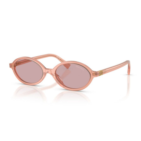 Miu Miu Women's Designer Oval RX-Sunglasses MU04ZS20I60V Pink Lenses M13876