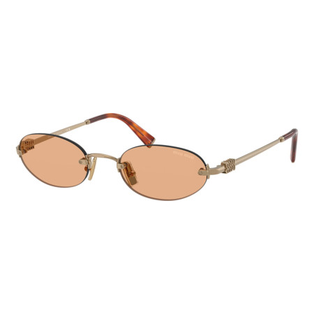 Miu Miu Women's Designer Oval RX-Sunglasses MUA54S7OE90X Orange Lenses M14535