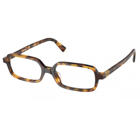 Miu Miu Women's Designer Rectangle Havana Honey RX-Sunglasses MU11ZS14L08N/51 M05338