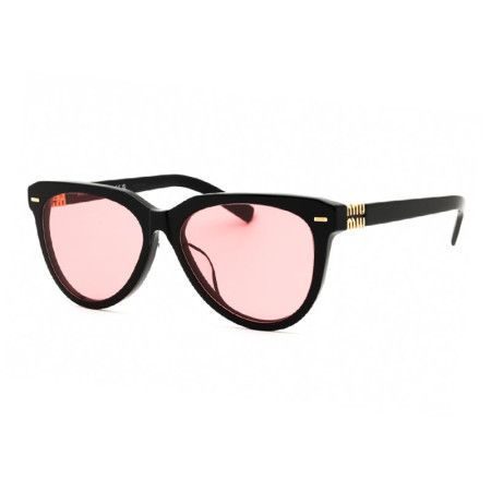 Miu Miu Women's Designer Round RX-Sunglasses MU12ZSF16K1D0 Red Lenses M09408