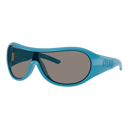 Miu Miu Women's Designer Shield Sunglasses MUB14SU26N80Q Dark Grey Lenses M14531