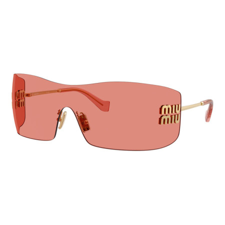 Miu Miu Women's Designer Shield Sunglasses MUB53S5AK20Y Red Lenses M14529