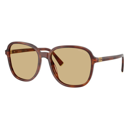 Miu Miu Women's Designer Square RX-Sunglasses MUB01S26E10R Yellow Lenses M14519