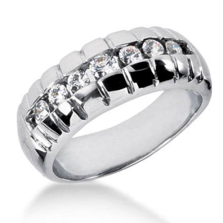 Platinum Women's Diamond Wedding Ring 0.53ct 011726