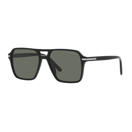 Prada Men's Designer Aviator Sunglasses PR20YS1AB03R Polarized Green Lenses M09074