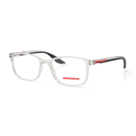 Prada Men's Designer Square Eyeglasses PS07RV2AZ1O1/55 Clear Demo Lens M13673