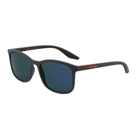 Prada Men's Designer Square RX-Sunglasses PSA08SUFK05U Dark Blue Mirror Violet Lenses M13962