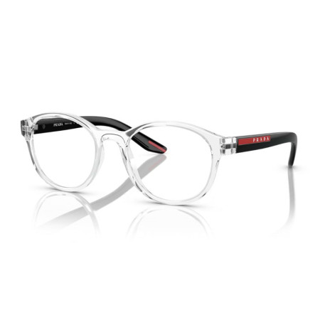 Prada Sport Men's Designer Round Eyeglasses PS07PV2AZ1O1/53 Clear Demo Lenses M13948