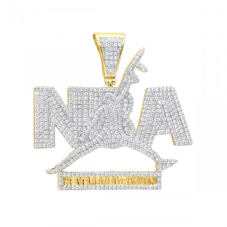 Real Hip Hop 10K Gold Diamond NBA Pendant ... 407081