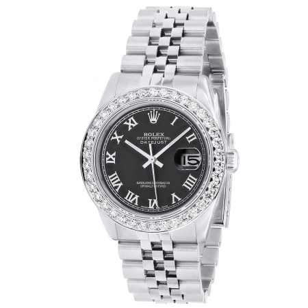 Rolex Oyster Perpetual Datejust Men's Diamond Watch | 36mm | Mother Of Pearl Dial s00786