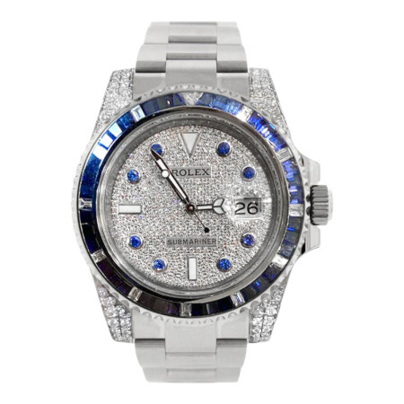 Rolex Submariner Custom Diamond Mens Watch 116610LN 116610 969016