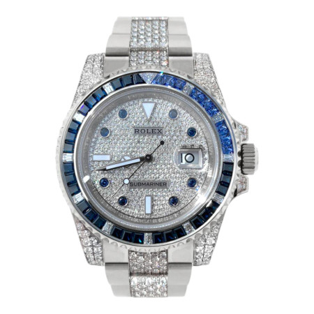 Rolex Submariner Custom Diamond Mens Watch 116610LN 116610 969017