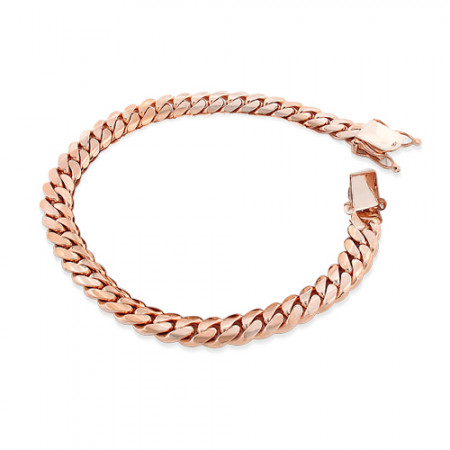 送税込【CRAFTD London】Cuban Bracelet (Rose Gold) 8mm 国内発 Box Bracelet (Rose Gold) 2mm