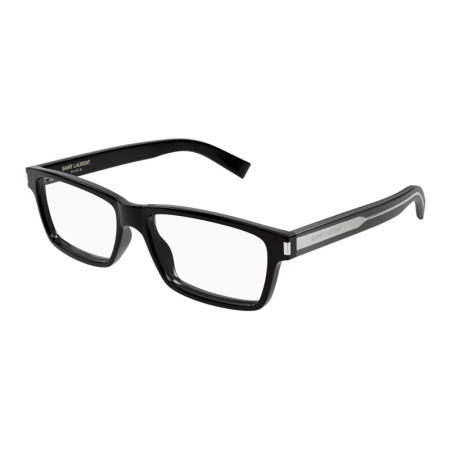 Saint Laurent Men's Designer Rectangle Eyeglasses SL622007 Clear Demo Lenses M13810
