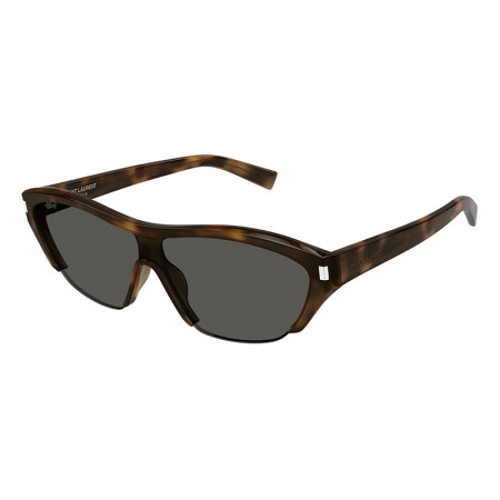 Saint Laurent Men's Designer Shield Sunglasses SL704003 Grey Lenses M08980