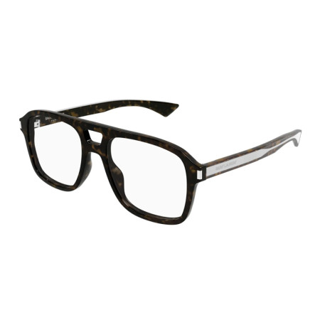 Saint Laurent Men's Designer Square Eyeglasses SL881OPT002 Clear Demo Lens M15283