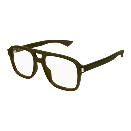 Saint Laurent Men's Designer Square Eyeglasses SL881OPT004 Clear Demo Lens M15284
