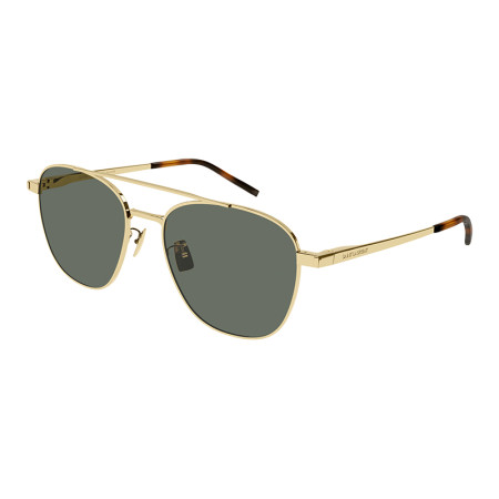 Saint Laurent Unisex Designer Aviator RX-Sunglasses SL531011 Green Lenses M14171