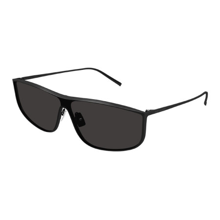 Saint Laurent Unisex Designer Shield Sunglasses SL605LUNA002 Black Lenses M08957