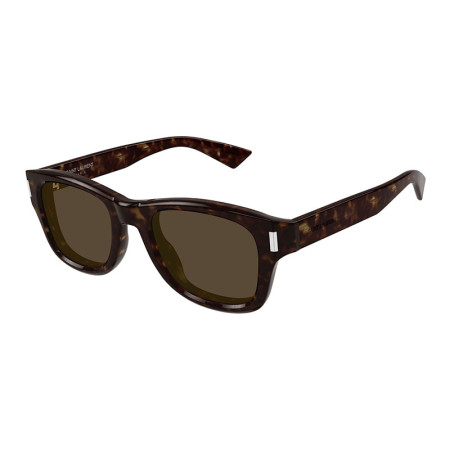 Saint Laurent Unisex Designer Square RX-Sunglasses SL801002 Brown Lenses M08985