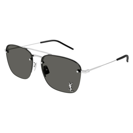 Saint Laurent Women's Designer Aviator Sunglasses SL309M002 Grey Lenses M12681
