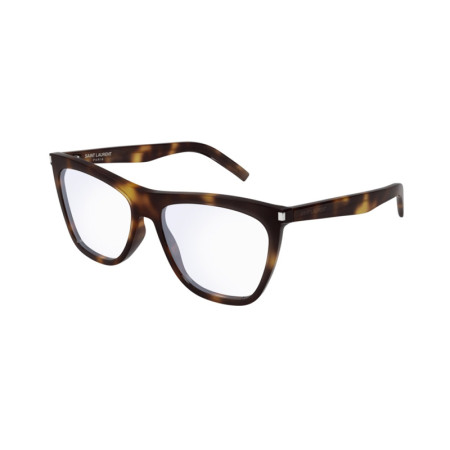 Saint Laurent Women's Designer Square Eyeglasses SL518002 Clear Demo Lenses M14185