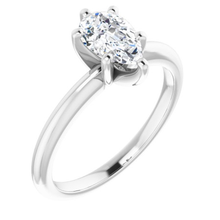 Skylar 1 Carat Pear Diamond Solitaire Engagement Ring ST059DNP