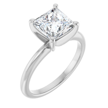Skylar 2 Carat Square Diamond Solitaire Engagement Ring ST059DNS