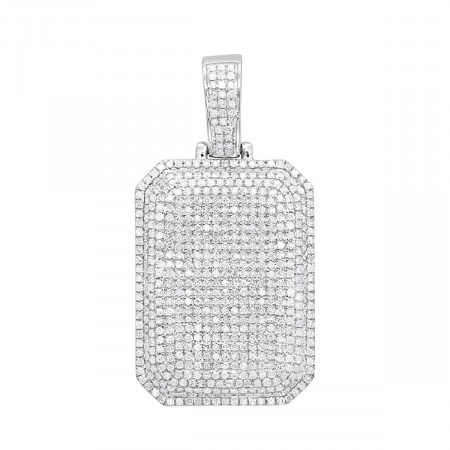 Small Diamond Dog Tag Pendant 1.75ct Fully... 406878