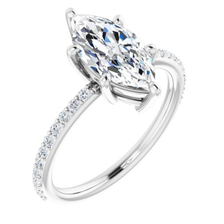 Sofia Lab Grown Diamond Ring | 2 Carat Mar... ST008DLM