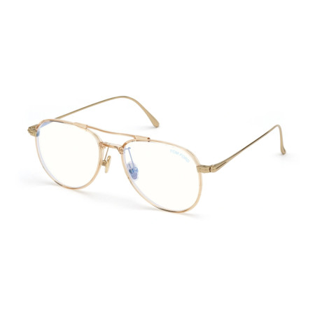 Tom Ford Men's Designer Aviator Eyeglasses FT5666-B/O074/52 Clear Demo Lenses M15312