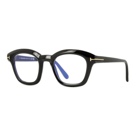 Tom Ford Men's Designer Oval Eyeglasses FT5961-B001/49 Clear Blue Light Block Lenses M09444