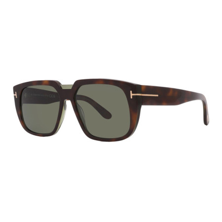 Tom Ford Men's Designer Square Sunglasses FT102556N Green Lenses M15336