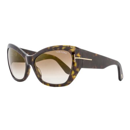 Tom Ford Women's Designer Cat Eye RX-Sunglasses FT046052G Brown Gradient Lenses M09008