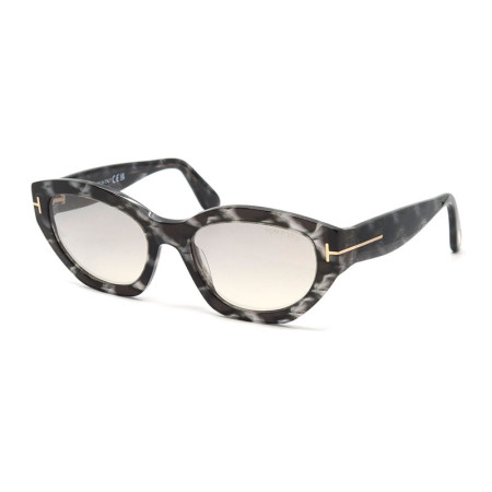 Tom Ford Women's Designer Cat Eye RX-Sunglasses FT108655C Smoke Mirror Lenses M09067